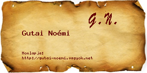 Gutai Noémi névjegykártya